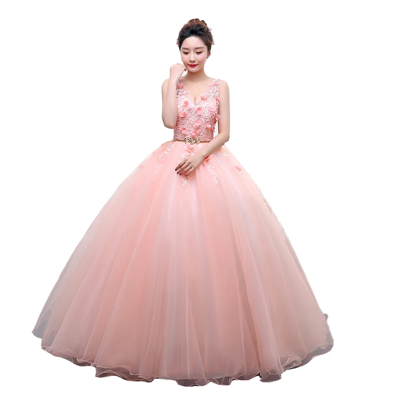 Vestidos Quinceanera 15 Anos Ball Gowns Quinceanera Dresses New Appliques Prom dress for Party V-neck Vestido 0019 
Vestidos Quinceanera 15 Anos Ball Gowns Quinceanera Dresses New Appliques Prom dress for Party V-neck Vestido 0019