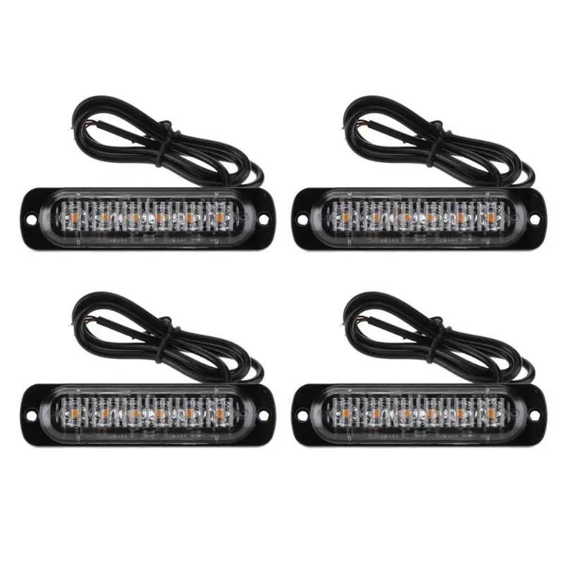 4Pcs 12-24V 18W 6 LED Slim Flash Light Bar Car Vehicle Truck Moto Emergency Warning Strobe Lamps Auto Accessories with 6 LED/pc
4Pcs 12-24V 18W 6 LED Slim Flash Light Bar Car Vehicle Truck Moto Emergency Warning Strobe Lamps Auto Accessories with 6 LED/pc