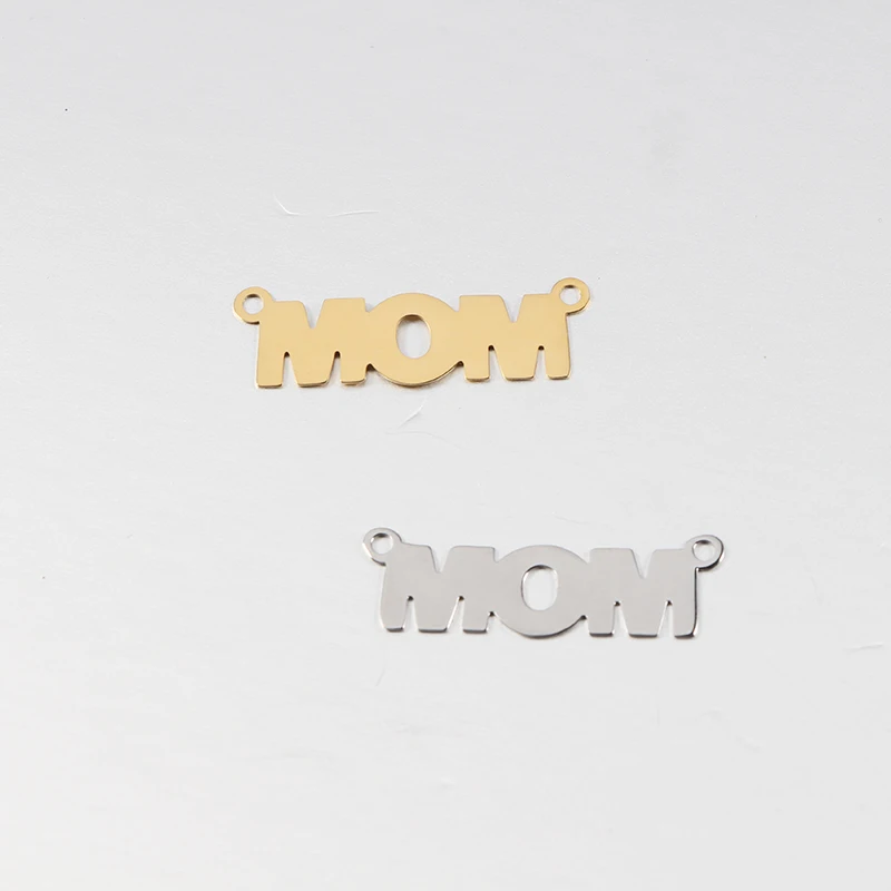 Mom Charm Stainless Steel Mirror Polished Mother's Day Gift Bracelet Charms Gift for Mom 5pcs/lot
Mom Charm Stainless Steel Mirror Polished Mother's Day Gift Bracelet Charms Gift for Mom 5pcs/lot