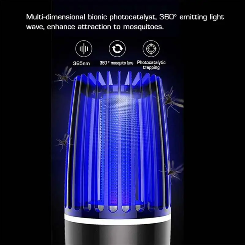 2 In 1 Electric Mosquito Killer Lamp Photocatalysis Fly Bug Insects Zapper Lamp USB/Battery Powered Mosquito Trap Night Light
2 In 1 Electric Mosquito Killer Lamp Photocatalysis Fly Bug Insects Zapper Lamp USB/Battery Powered Mosquito Trap Night Light
