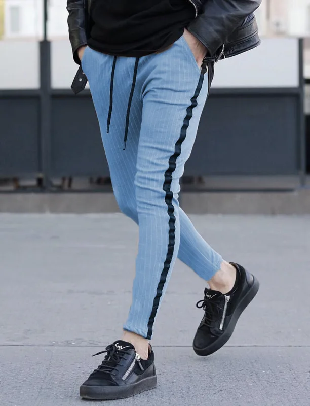Mens Casual Striped Pants Slim Fit Sport Gym Skinny Pencil Trousers Sweatpants
Mens Casual Striped Pants Slim Fit Sport Gym Skinny Pencil Trousers Sweatpants