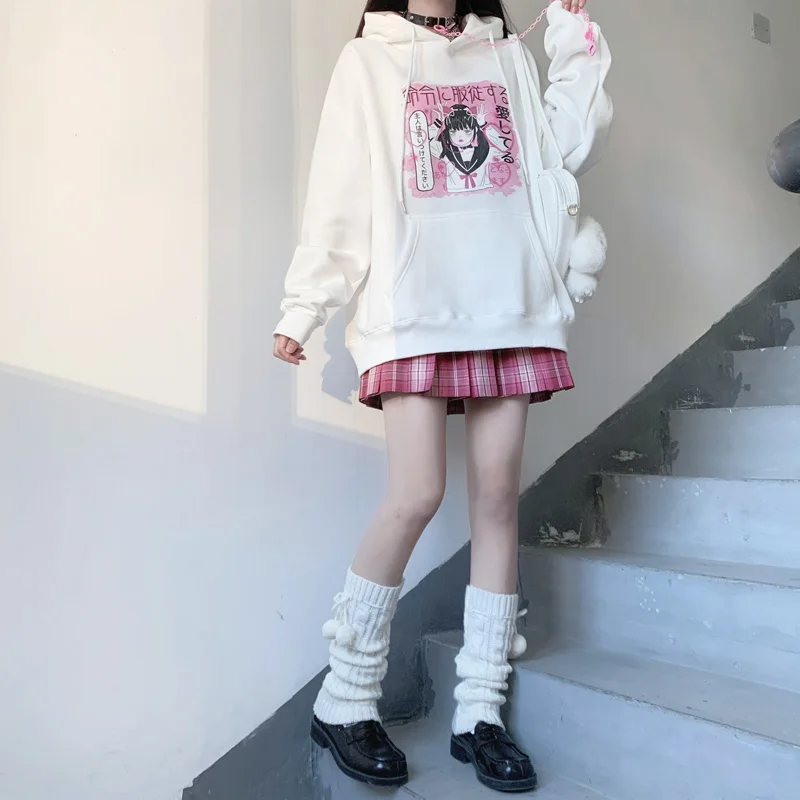 HARAJPOO Woman Hoodie 2021 New Spring Autumn Japanese Style Lovely Sweet Loose Versatile Hooded Kawaii Female Sweatshirt Tide
HARAJPOO Woman Hoodie 2021 New Spring Autumn Japanese Style Lovely Sweet Loose Versatile Hooded Kawaii Female Sweatshirt Tide