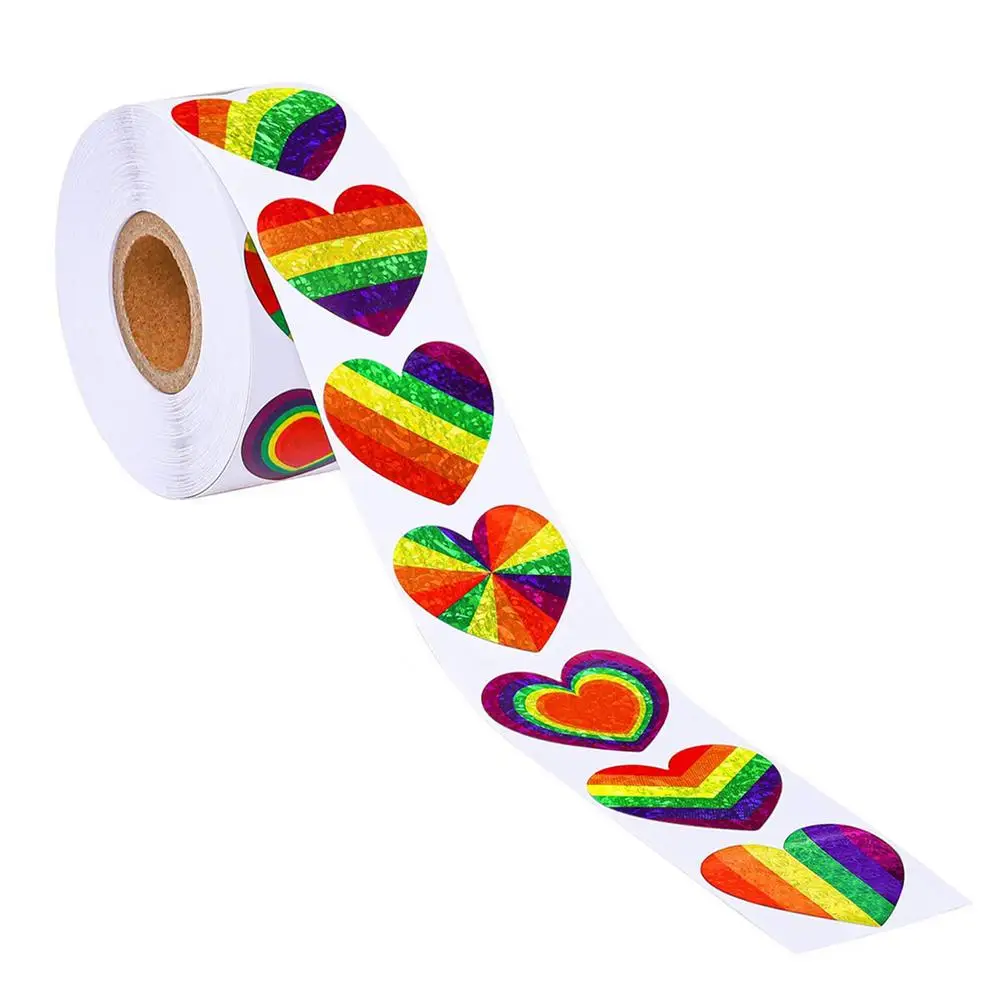 500PCS/set 1.5 Inch Sticker Gifts Love Pride Rainbow Stickers Rainbow Heart Shaped Stickers Heart Baking Sticker Rainbow Decals
500PCS/set 1.5 Inch Sticker Gifts Love Pride Rainbow Stickers Rainbow Heart Shaped Stickers Heart Baking Sticker Rainbow Decals
