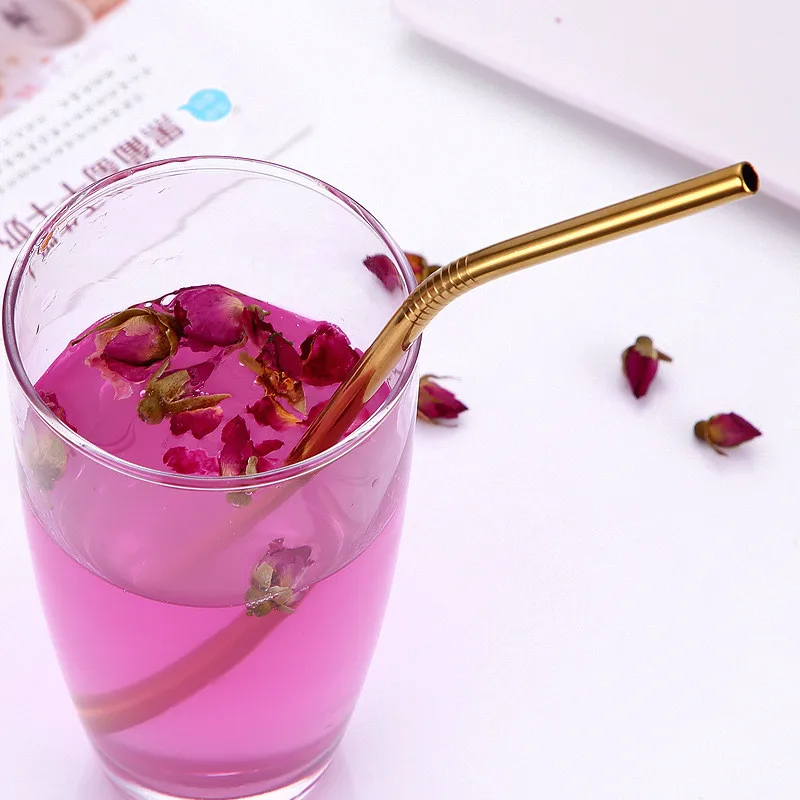 Reusable New Metal Drinking Straws Stainless Steel Sturdy Bent Straight Drinks Straw Colourful Environmental Protection Supplies
Reusable New Metal Drinking Straws Stainless Steel Sturdy Bent Straight Drinks Straw Colourful Environmental Protection Supplies