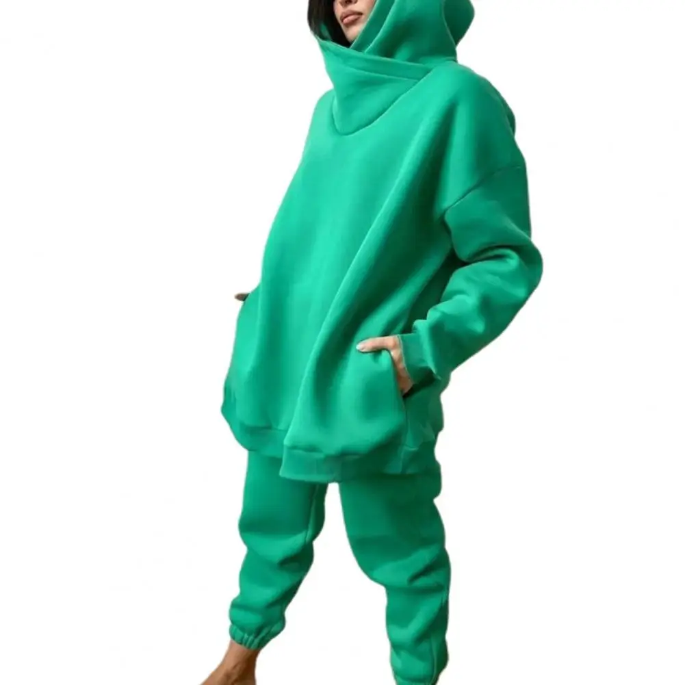 1 Set Hoodie Pants Set Solid Color Pockets Women Loose-fitting Sweatshirt Ankle Tied Sweatpants Women's Tracksuit Hoodies
1 Set Hoodie Pants Set Solid Color Pockets Women Loose-fitting Sweatshirt Ankle Tied Sweatpants Women's Tracksuit Hoodies