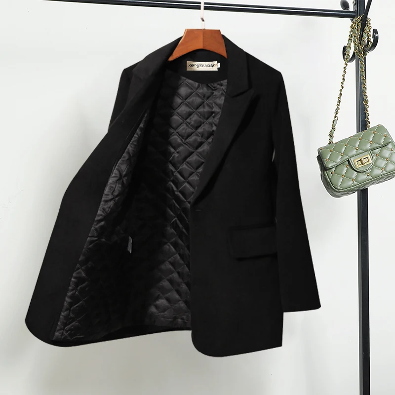 Женский костюм, куртка, высококачественный Женский офисный Блейзер, осень и зима, повседневный плотный шерстяной Женский костюм с длинным р...
Женский костюм, куртка, высококачественный Женский офисный Блейзер, осень и зима, повседневный плотный шерстяной Женский костюм с длинным р...
