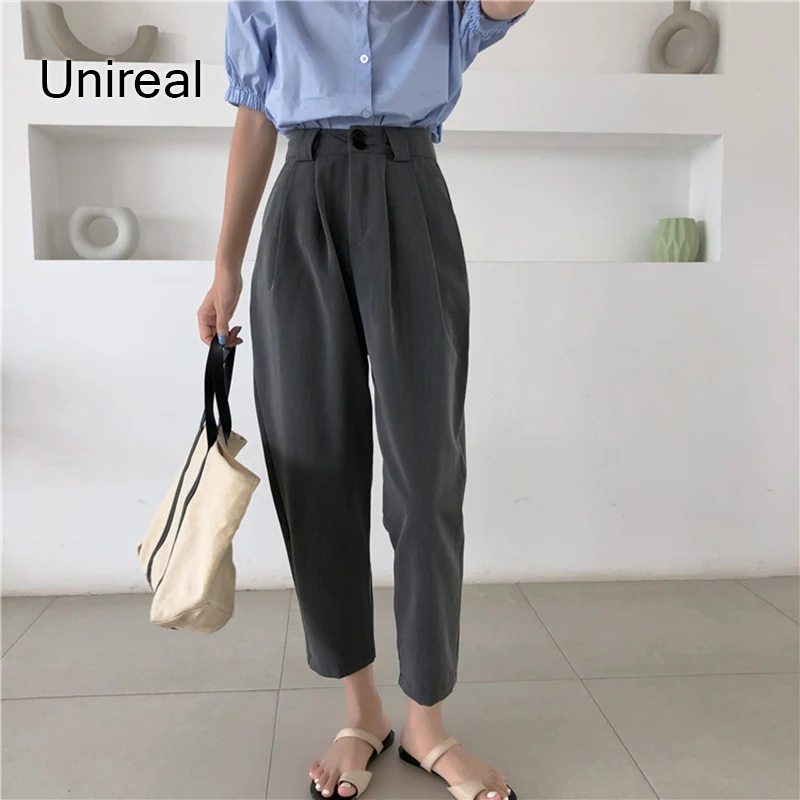 Женские брюки-блейзер Unireal, повседневные брюки-шаровары с высокой талией в уличном стиле, лето 2022
Женские брюки-блейзер Unireal, повседневные брюки-шаровары с высокой талией в уличном стиле, лето 2022