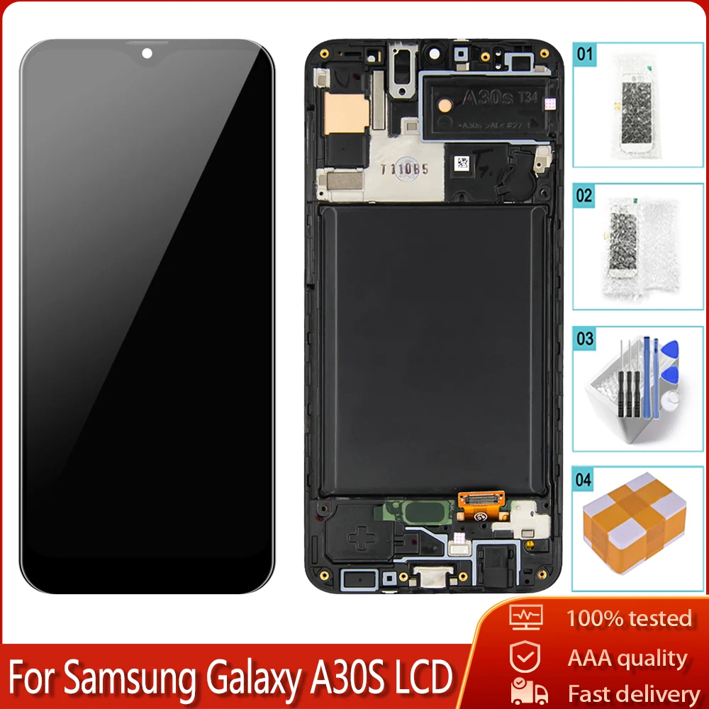 ЖК дисплей TFT AAA +++ для Samsung Galaxy A30S A307 A307FN A307F с сенсорным экраном и дигитайзером в