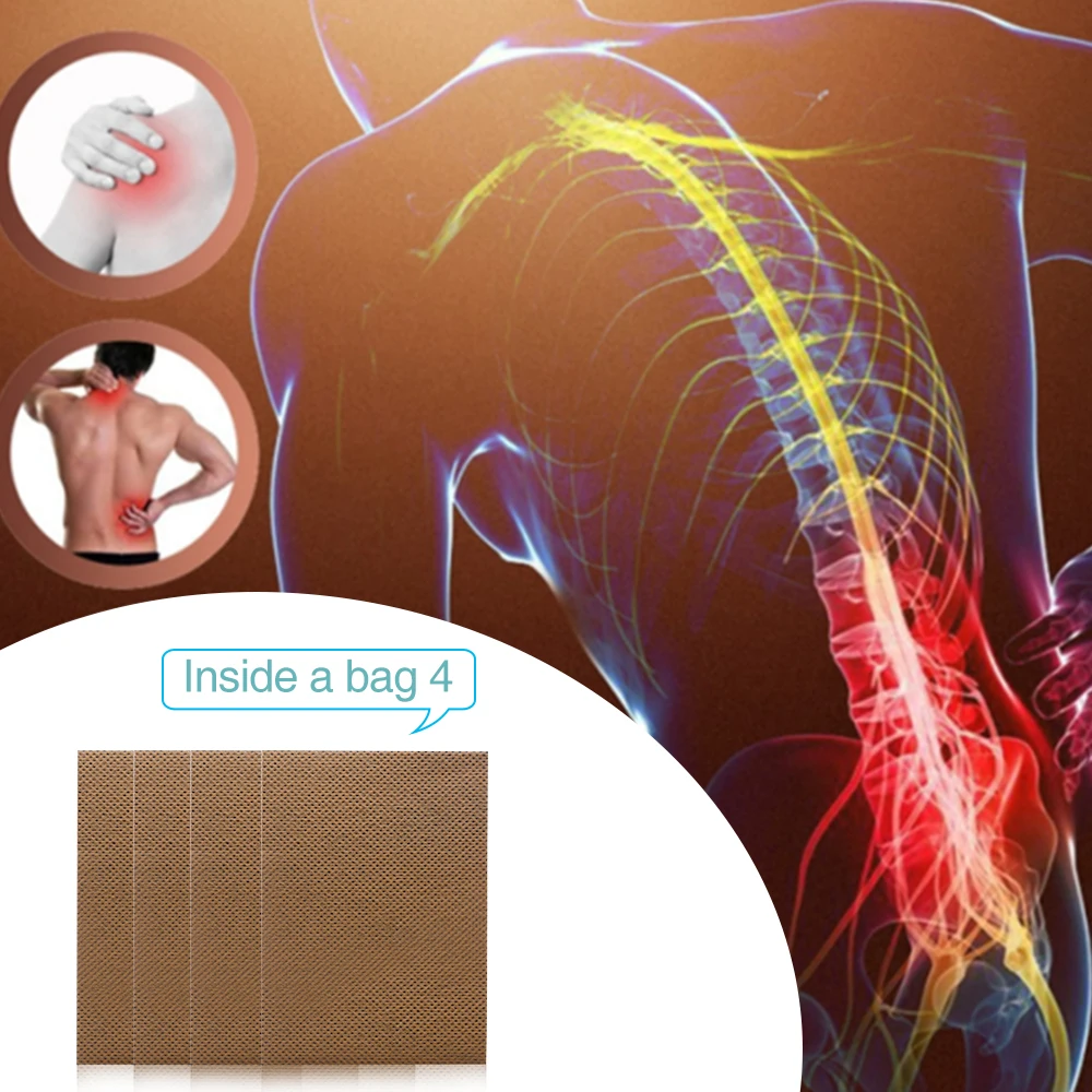 4Pcs/Bag Pain Relief Patch Chinese Tibet Natural Herbal Medical Neck Back Muscle Orthopedic Arthritis Plaster
4Pcs/Bag Pain Relief Patch Chinese Tibet Natural Herbal Medical Neck Back Muscle Orthopedic Arthritis Plaster