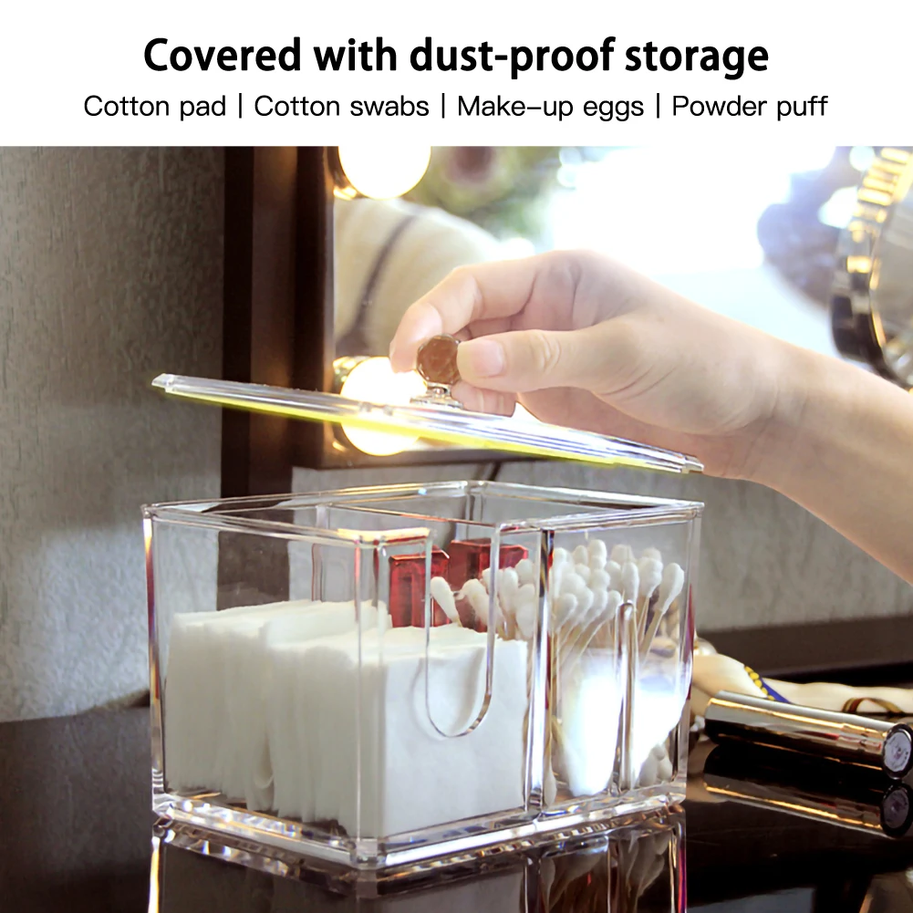 Acrylic Cotton Storage Box Desktop Transparent Swab Skin Care Products Cosmetics Make-Up Nail Supplies Jewelry Organizer Case
Acrylic Cotton Storage Box Desktop Transparent Swab Skin Care Products Cosmetics Make-Up Nail Supplies Jewelry Organizer Case