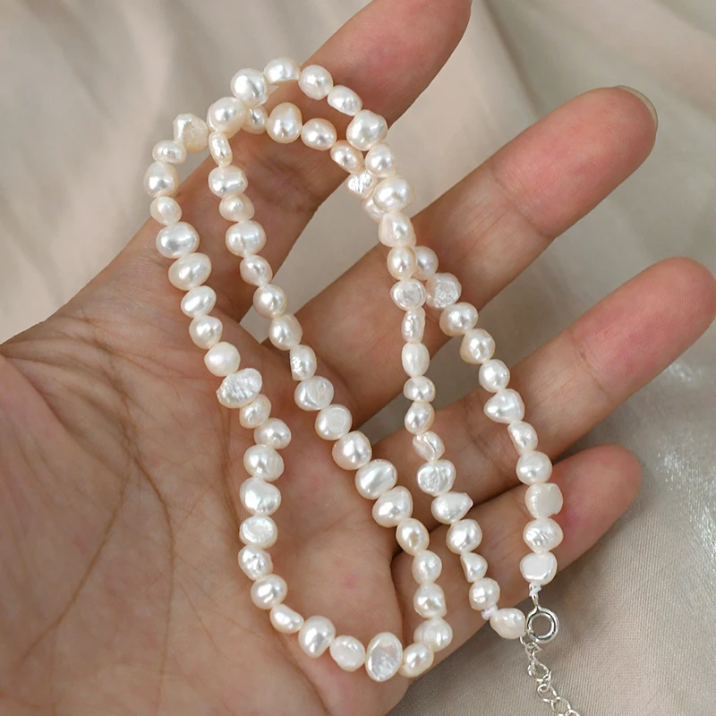 Pearl Choker Necklace Natural Freshwater Baroque pearl Jewelry for Women wedding 925 Silver Clasp Wholesale 2022 trend
Pearl Choker Necklace Natural Freshwater Baroque pearl Jewelry for Women wedding 925 Silver Clasp Wholesale 2022 trend