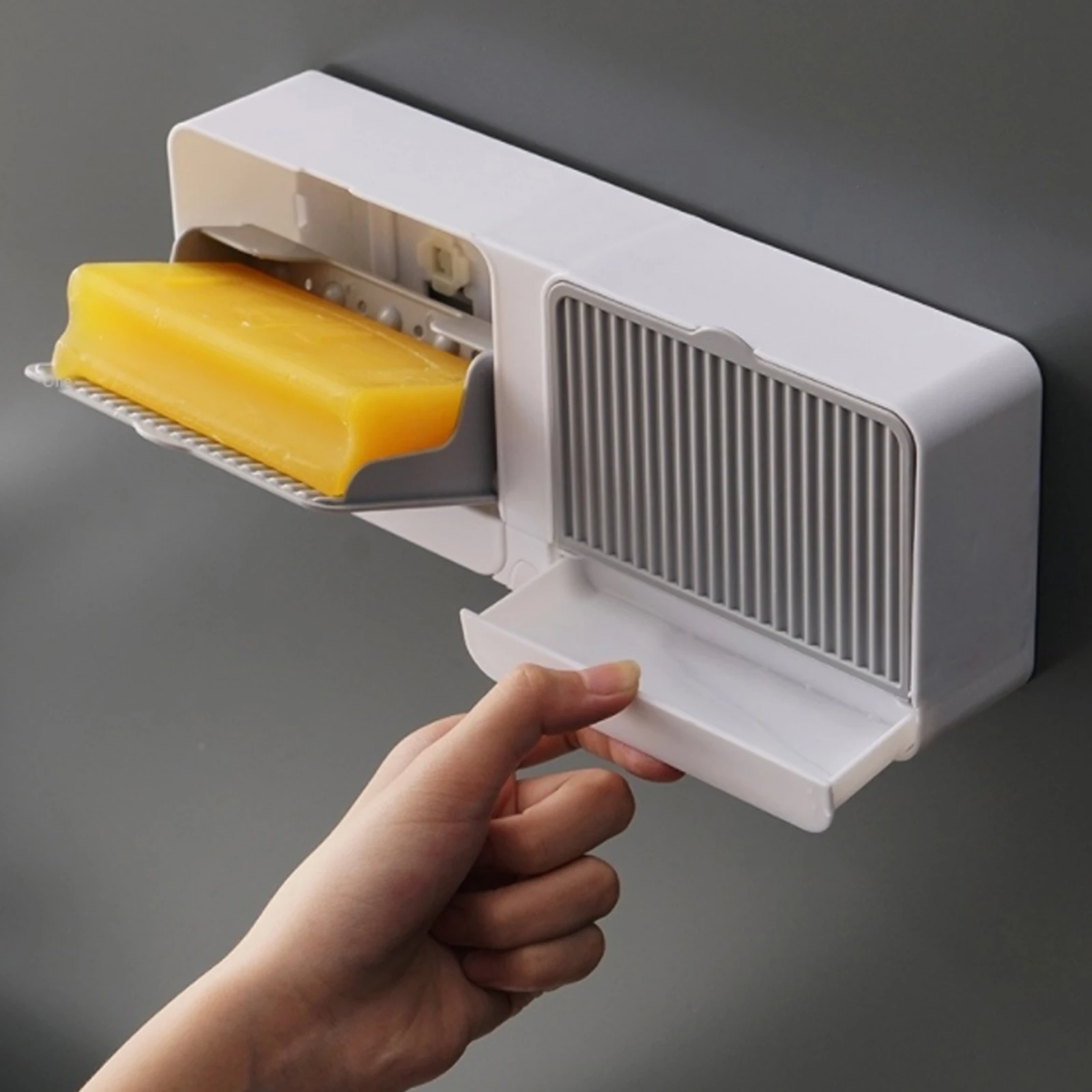 Creative Wall Mounted Double Bar Soap Dish with Drainage Box Premium Plastic Soap Holder Easy Cleaning Dry Bathroom Soap Holder
Creative Wall Mounted Double Bar Soap Dish with Drainage Box Premium Plastic Soap Holder Easy Cleaning Dry Bathroom Soap Holder