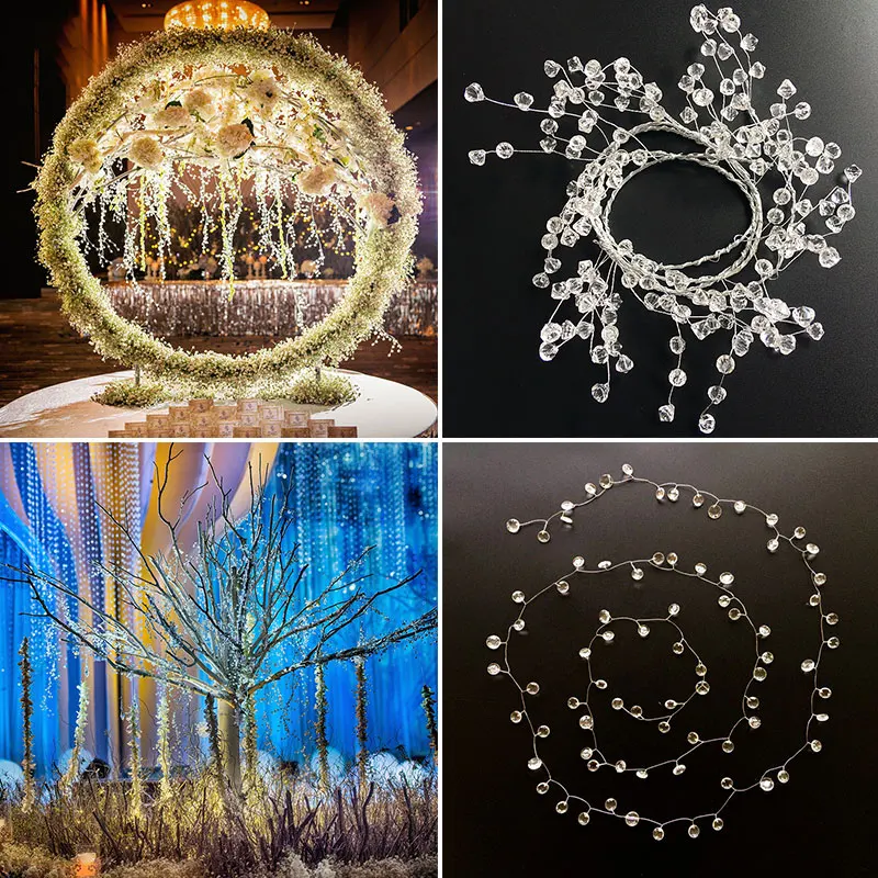 Acrylic Diamond Water Drop Beaded Branch String Crystal Bead DIY Flower Bouquet Curtain Garland Wedding Decor Home Crafts
Acrylic Diamond Water Drop Beaded Branch String Crystal Bead DIY Flower Bouquet Curtain Garland Wedding Decor Home Crafts