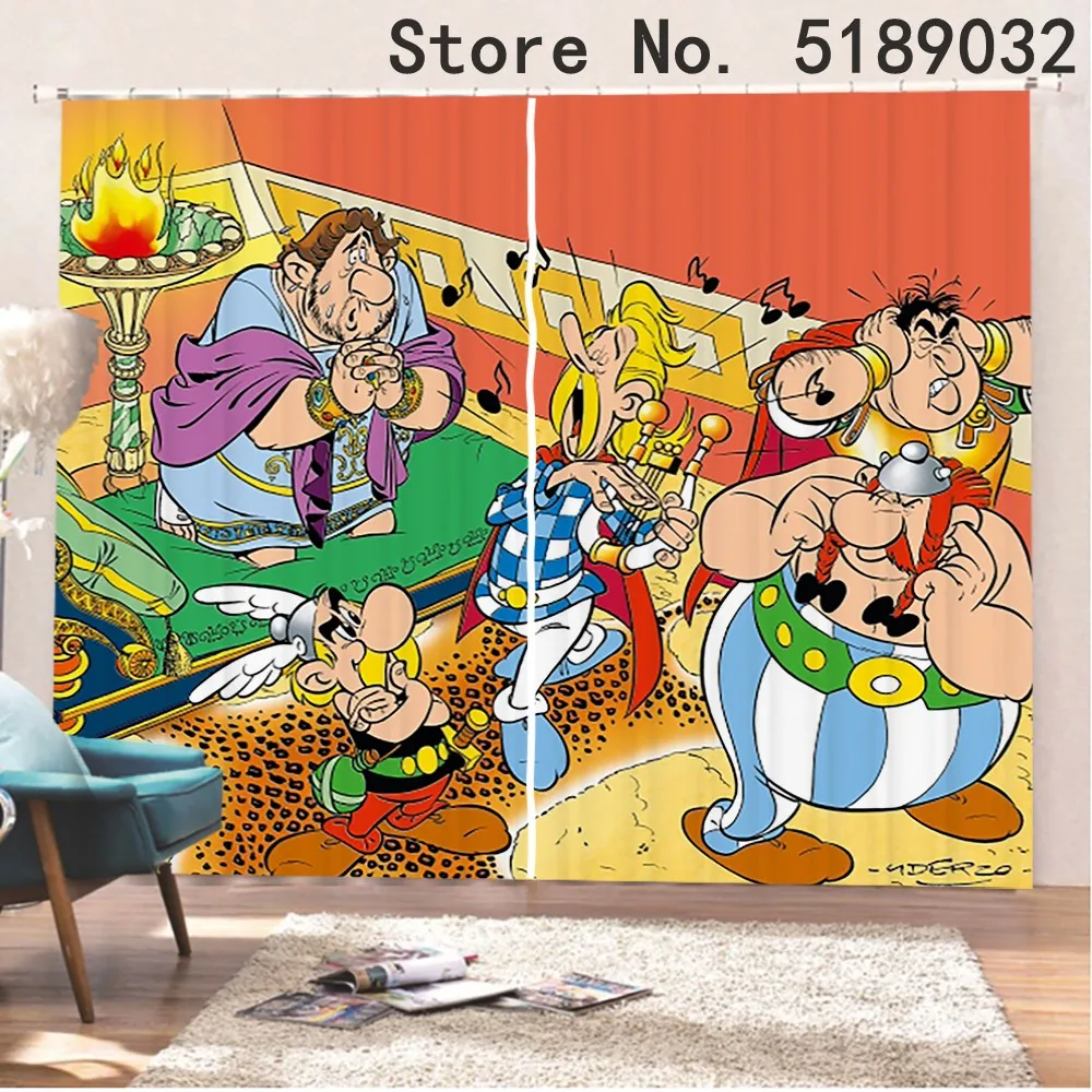Interesting Adventure Blackout Window Curtain 2 Panels Astérix Window Drapes for Living Room Bedroom Cartoon Anime Window Drapes
Interesting Adventure Blackout Window Curtain 2 Panels Astérix Window Drapes for Living Room Bedroom Cartoon Anime Window Drapes