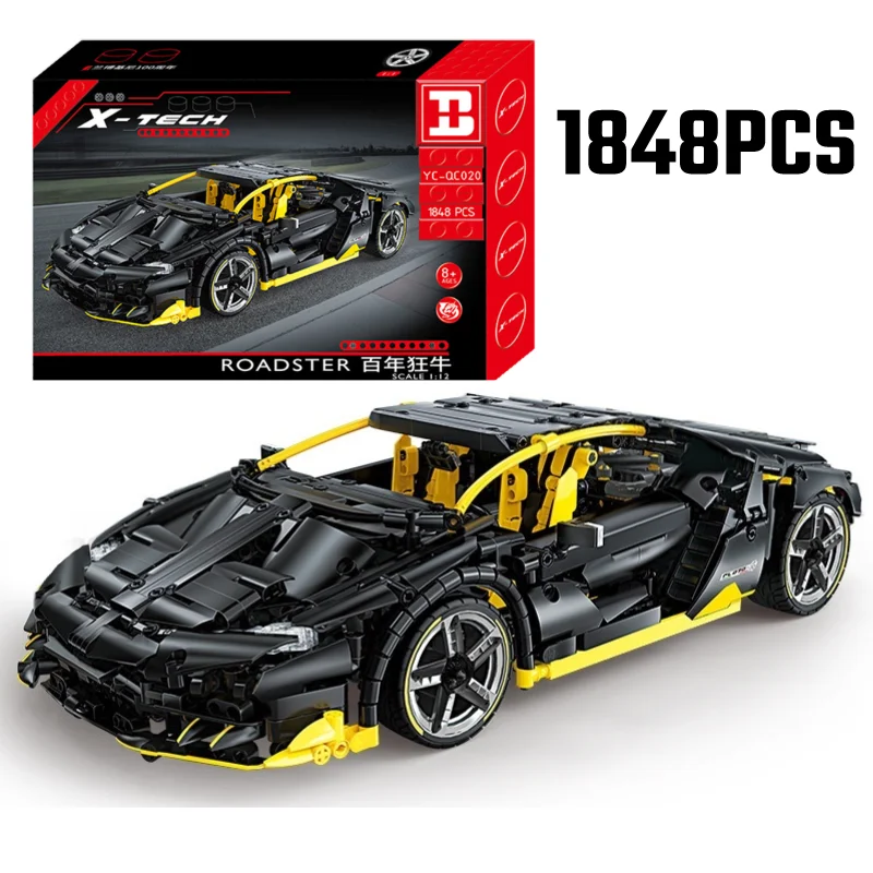 New MOC High-Tech 1:12 Lamborghinies Centenario Roadster LP770 Bricks Super Sport Car Building Blocks Toys for Kids Gifts
New MOC High-Tech 1:12 Lamborghinies Centenario Roadster LP770 Bricks Super Sport Car Building Blocks Toys for Kids Gifts