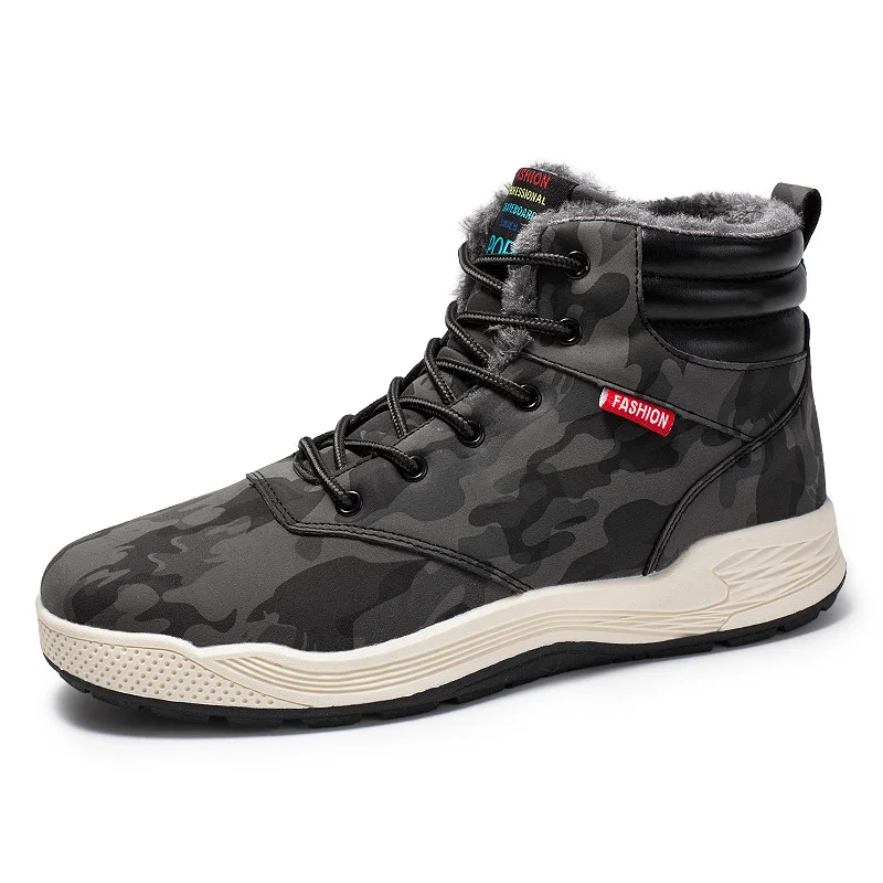Winter Boots With Fur Men's Shoes PU Outdoor Sneakers Lace Up Fashion Men Ankle Snow Boots Plush Casual Footwear Plus Size 47
Winter Boots With Fur Men's Shoes PU Outdoor Sneakers Lace Up Fashion Men Ankle Snow Boots Plush Casual Footwear Plus Size 47