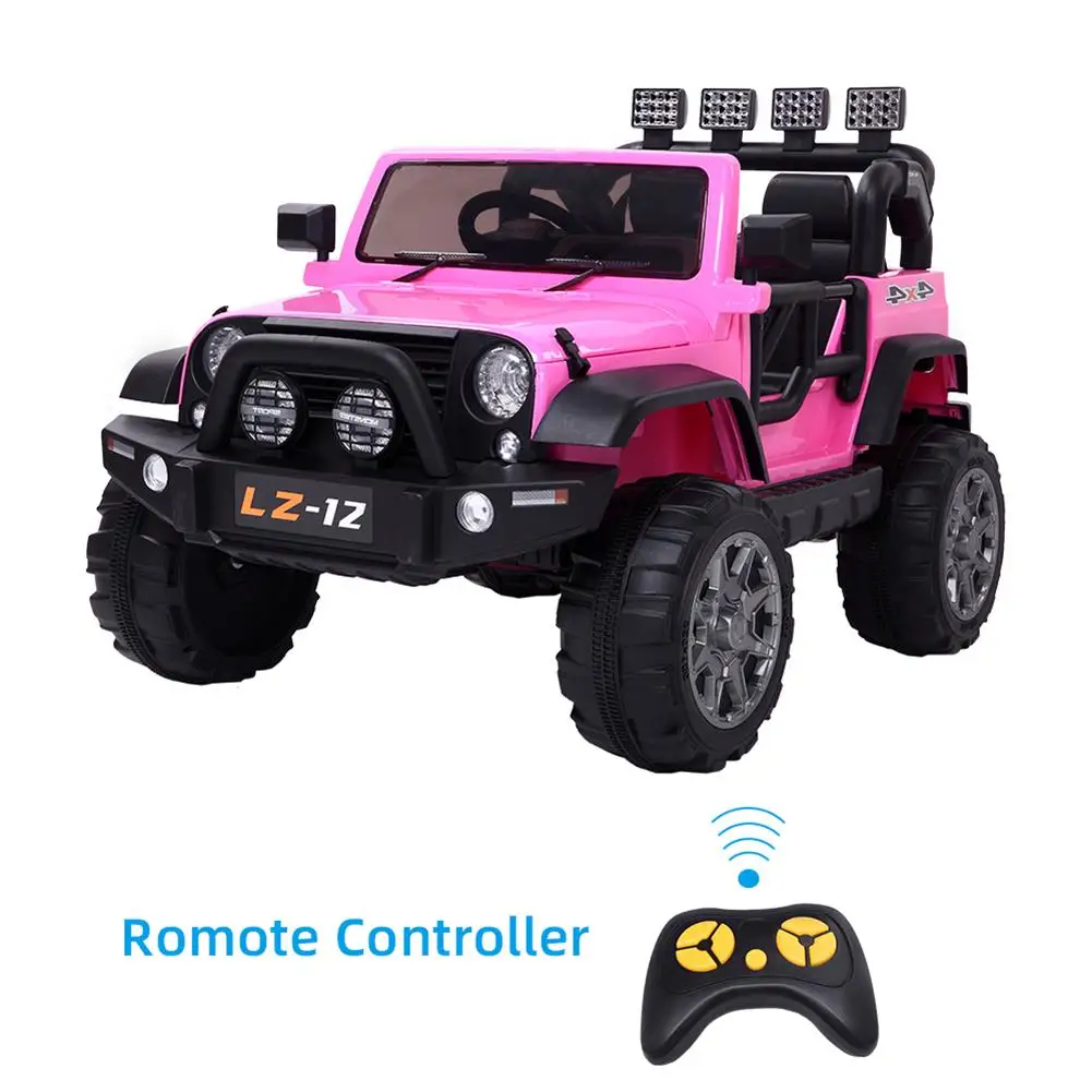 Kids Ride On Car Toy 12V Jeep Rechargeable Battery 4mph Remote Control Pink Kids RC Electric Car for Children Off Road Vehicle
Kids Ride On Car Toy 12V Jeep Rechargeable Battery 4mph Remote Control Pink Kids RC Electric Car for Children Off Road Vehicle
