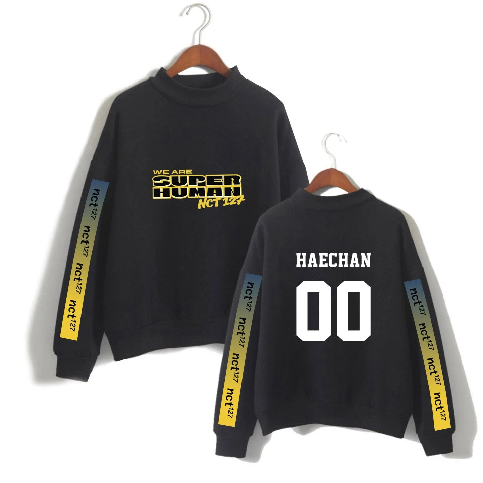 Новинка 127 Свитшот NCT с высоким воротником WE ARE SUPERHUMAN свитшот для женщин и мужчин
