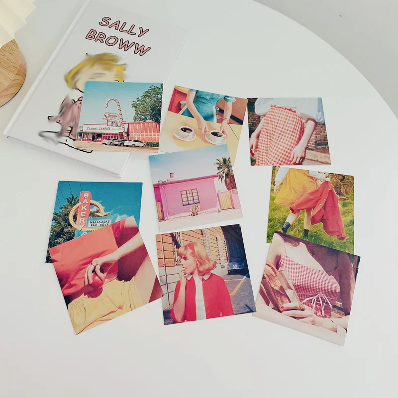 Ins Euramerican Retro Girl Creative Decorative Pictures Square Mini Poster Card Diy Wall Sticker Postcard Photo Props 9 Sheets
Ins Euramerican Retro Girl Creative Decorative Pictures Square Mini Poster Card Diy Wall Sticker Postcard Photo Props 9 Sheets