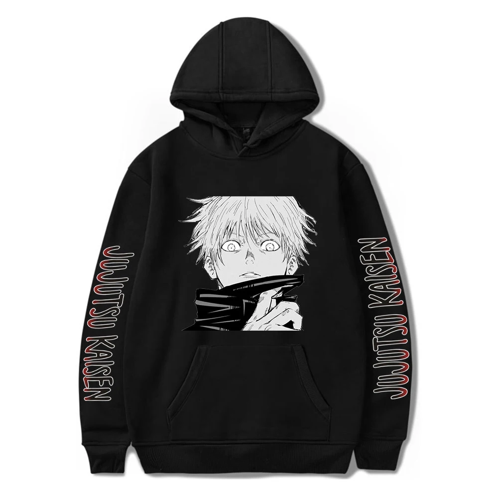 Jujutsu Kaisen Hoodies Cartoon Gojo Satoru Sweatshirt Men Women Fashion Hip Hop Pullovers Autumn Cotton Long Sleeve Sweatshirts
Jujutsu Kaisen Hoodies Cartoon Gojo Satoru Sweatshirt Men Women Fashion Hip Hop Pullovers Autumn Cotton Long Sleeve Sweatshirts
