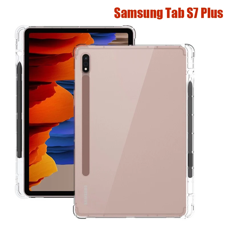 Case For Samsung Galaxy Tab S7 Plus SM-T970 SM-T975 12.4" Tablet Cover Shell for Tab S7 Plus 12.4" 2020 Silicone Soft Funda
Case For Samsung Galaxy Tab S7 Plus SM-T970 SM-T975 12.4" Tablet Cover Shell for Tab S7 Plus 12.4" 2020 Silicone Soft Funda