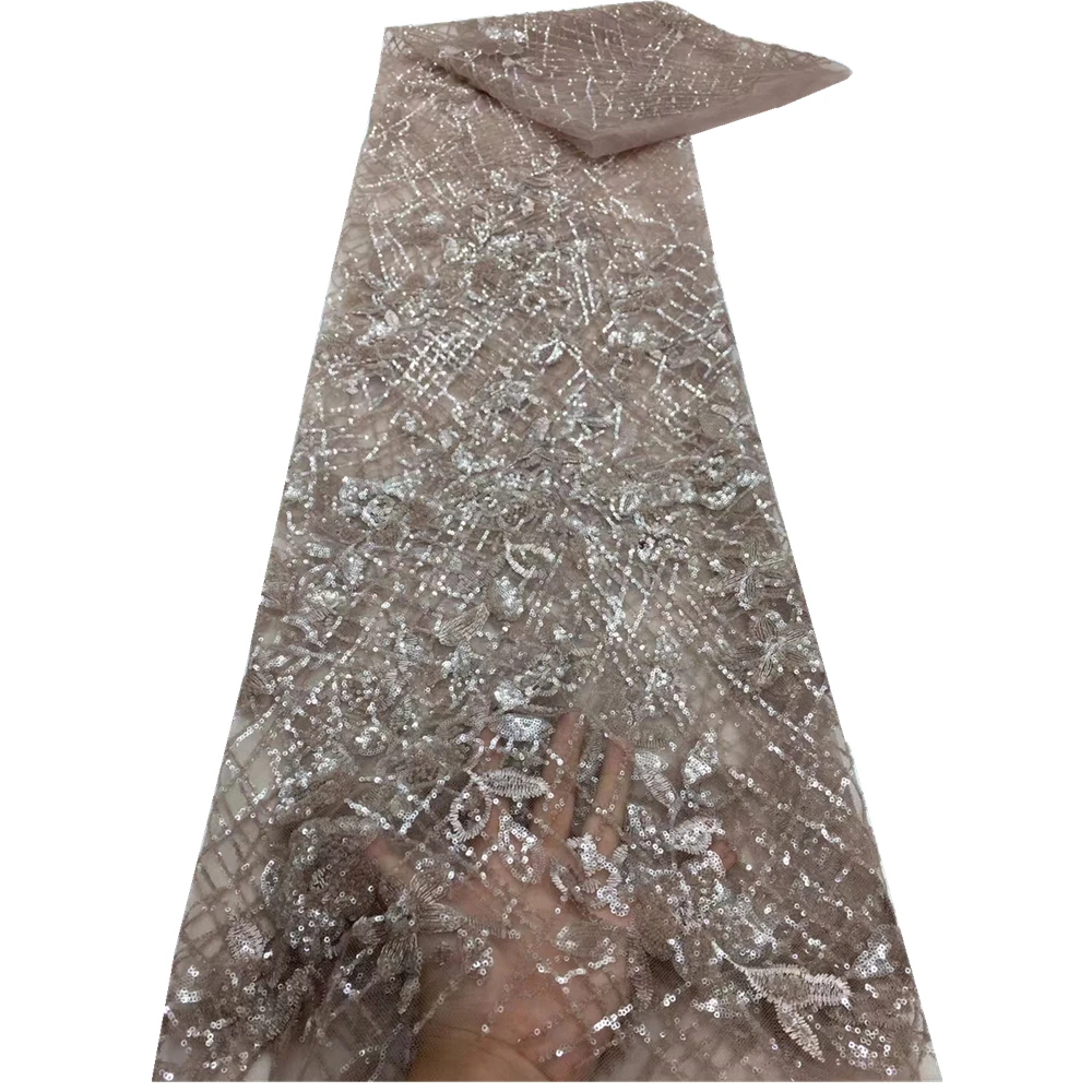 Familiar Lace Fabric Embroidery 5yards Tulle Lace Fabric African Fabric 2021High Quality Nigerian Lace French Sequins XZ92904 
Familiar Lace Fabric Embroidery 5yards Tulle Lace Fabric African Fabric 2021High Quality Nigerian Lace French Sequins XZ92904