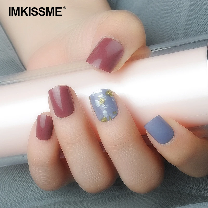 IMKISSME Gold and Silver Mix Fake Nails Art Tip Press on Nails with Glue Designs Full Artificial Cover IK65
IMKISSME Gold and Silver Mix Fake Nails Art Tip Press on Nails with Glue Designs Full Artificial Cover IK65