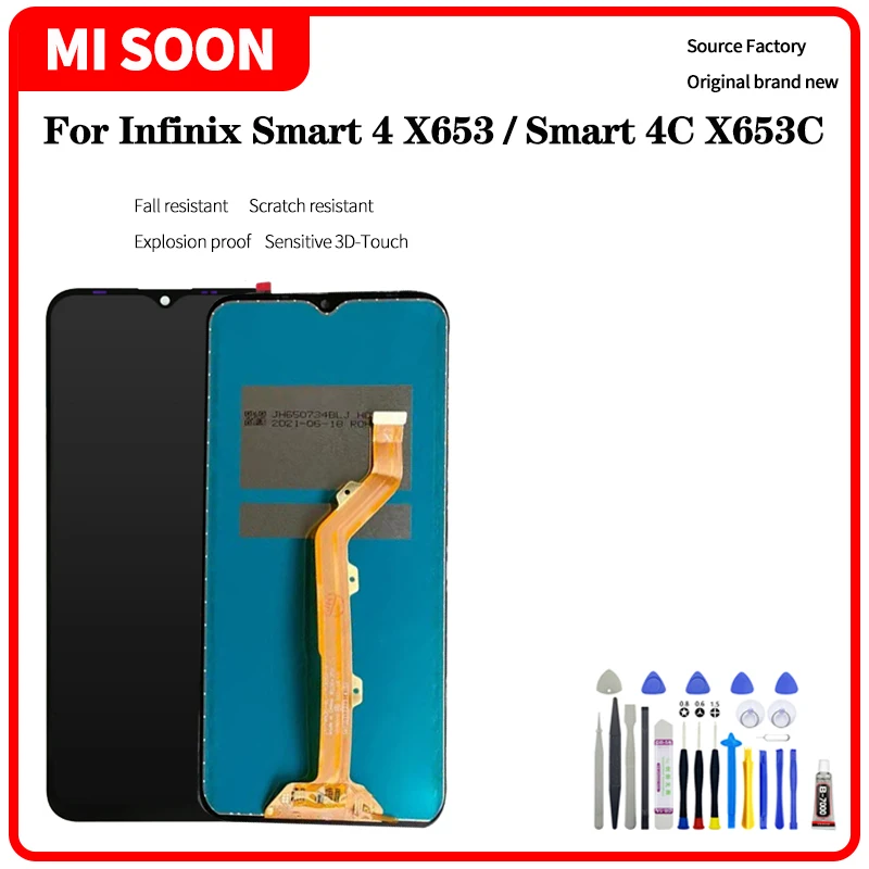 ЖК-дисплей для Infinix Smart 4 X653 Smart 4C X653C, детали для замены с инструментами для разборки
ЖК-дисплей для Infinix Smart 4 X653 Smart 4C X653C, детали для замены с инструментами для разборки
