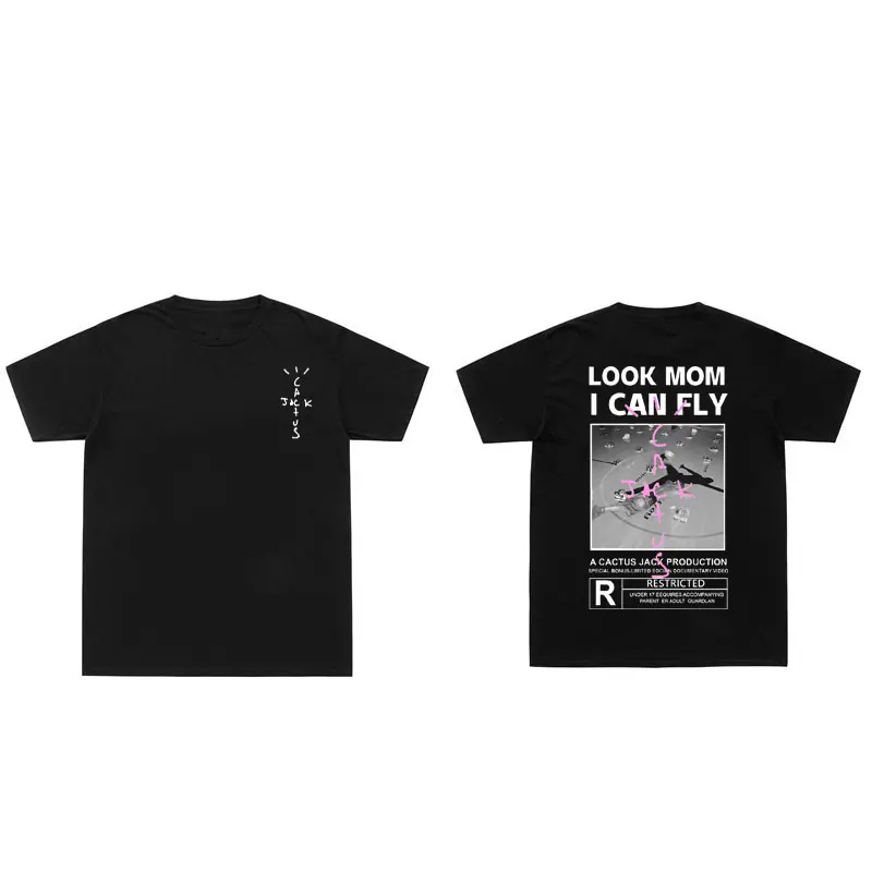 Top New LOOK MOM I CAN FLY Letter Logo Print T-shirt Travis Scott Tshirt Cactus Jack Tees Men Women Loose T Shirts Short Sleeve
Top New LOOK MOM I CAN FLY Letter Logo Print T-shirt Travis Scott Tshirt Cactus Jack Tees Men Women Loose T Shirts Short Sleeve