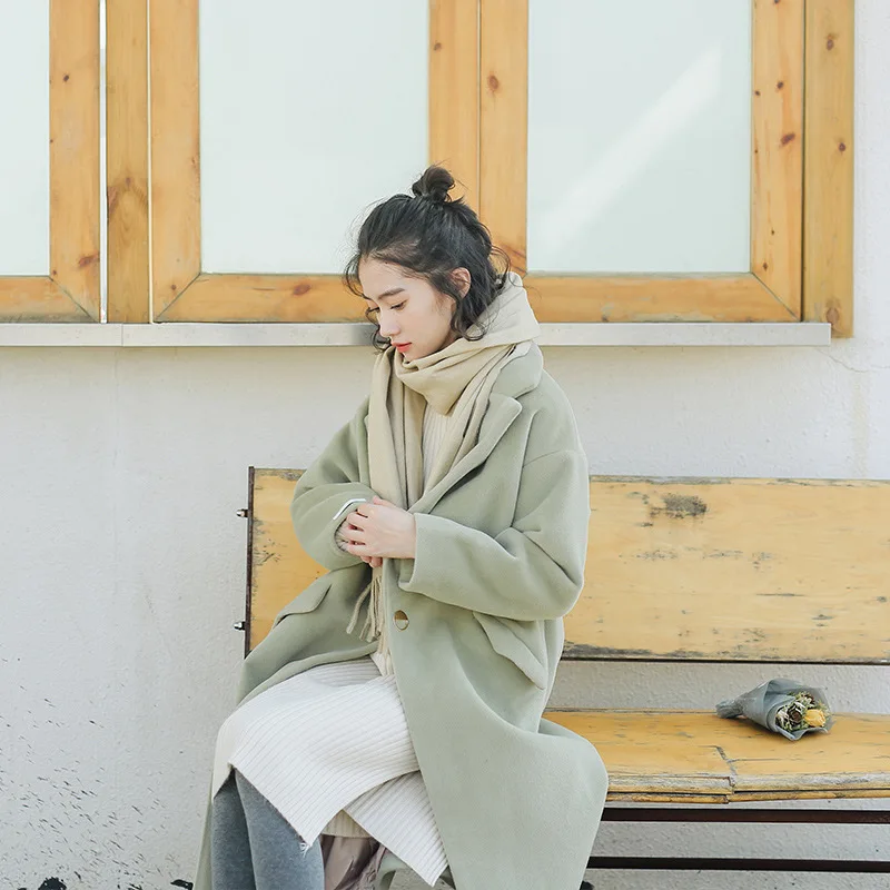 Зимние женские пальто 2019 осень и зима новая шерстяная куртка Корейская версия