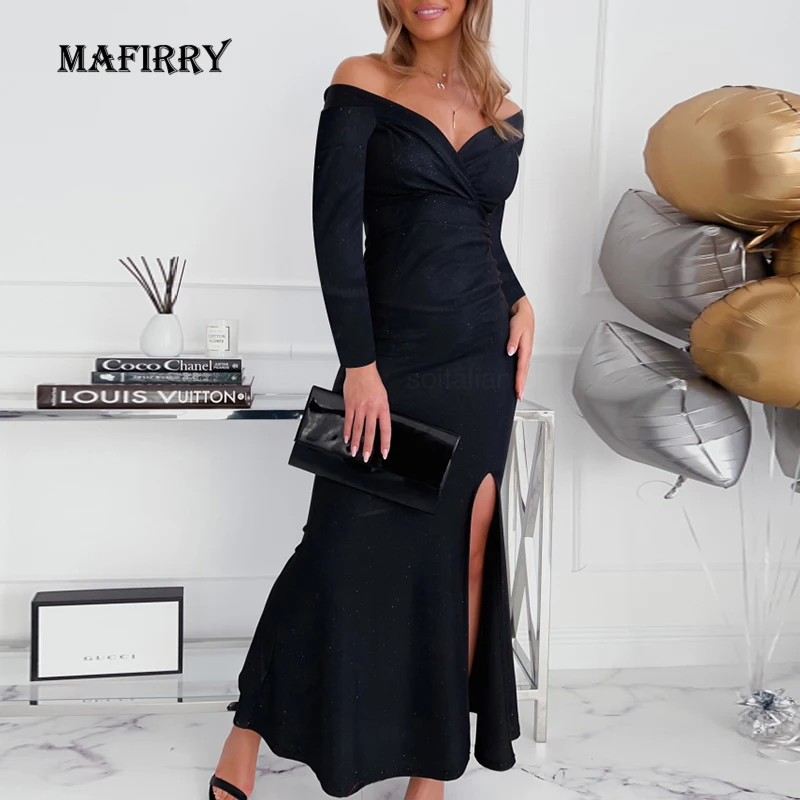 Sexy Hollow Out V Neck Women Slim Dress Female Split Patchwork Backless Maxi Dress Solid Spring Autumn Off Shoulder Sheath Dress
Sexy Hollow Out V Neck Women Slim Dress Female Split Patchwork Backless Maxi Dress Solid Spring Autumn Off Shoulder Sheath Dress