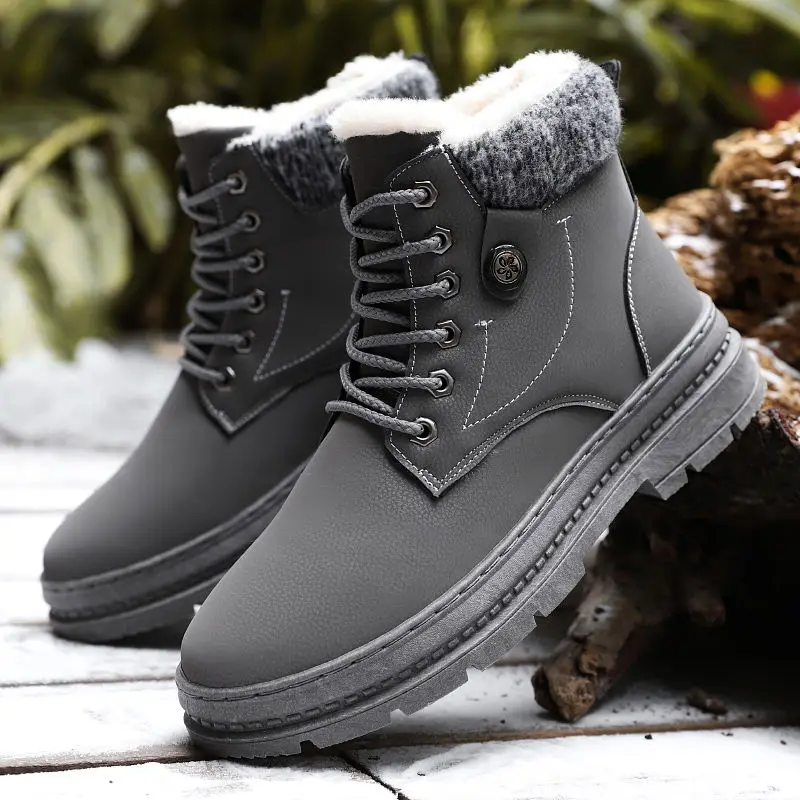 Men's Winter Lace-up Leather Military Boots, Lightweight Ankle-length Casual Warm Non-slip Shoes, Men's East Boots 2021 New
Men's Winter Lace-up Leather Military Boots, Lightweight Ankle-length Casual Warm Non-slip Shoes, Men's East Boots 2021 New