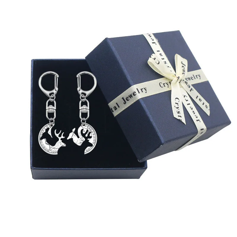 Milu Deer Puzzle Pair Keychain Fashion Boutique Couples Bag Pendant Accessories Car Keys Deer Head Keyring Gift Box New Product
Milu Deer Puzzle Pair Keychain Fashion Boutique Couples Bag Pendant Accessories Car Keys Deer Head Keyring Gift Box New Product