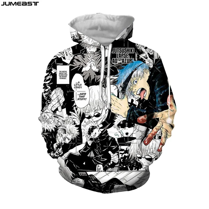 Jumeast Men Women 3D Sweatshirt Oversized Female Coat Cartoon Anime Jujutsu Kaisen Long Sleeve Cap Hoody Sport Pullover Hoodies
Jumeast Men Women 3D Sweatshirt Oversized Female Coat Cartoon Anime Jujutsu Kaisen Long Sleeve Cap Hoody Sport Pullover Hoodies
