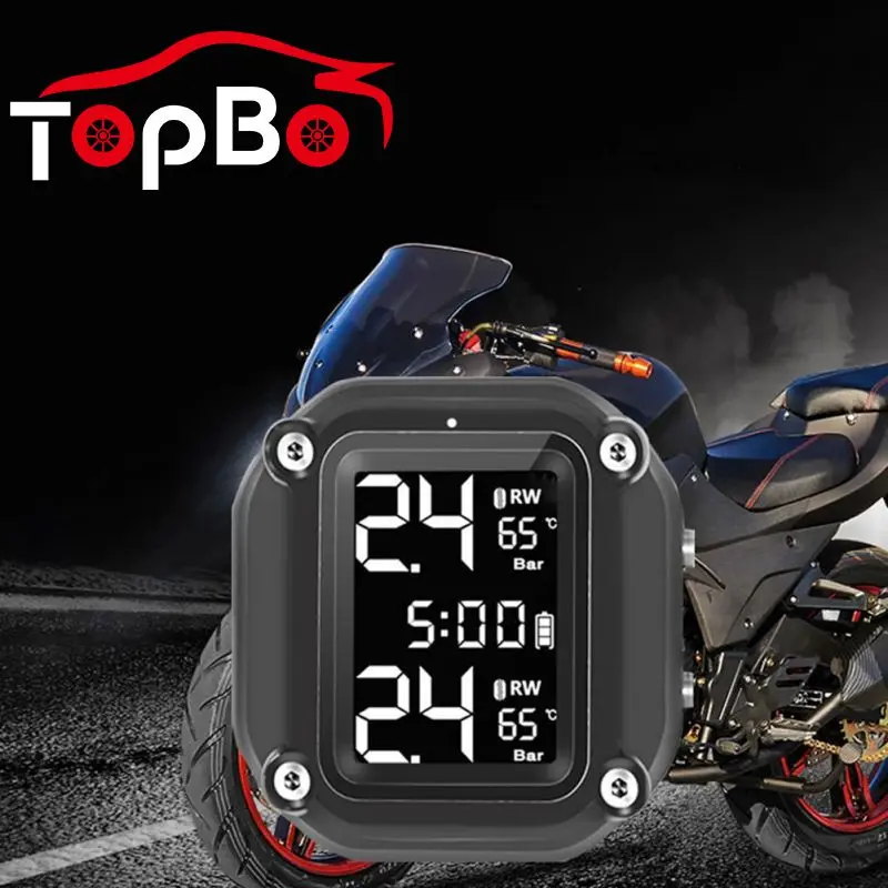 Portable Motorcycle TPMS Motor Tire Pressure Tyre Temperature Monitoring Alarm System 2 External Sensors USB Solar Charging
Portable Motorcycle TPMS Motor Tire Pressure Tyre Temperature Monitoring Alarm System 2 External Sensors USB Solar Charging