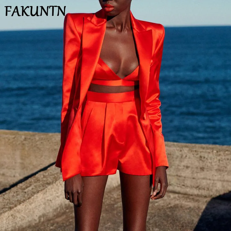 Blazer Shorts Set Women Suits 2021 Spring Summer Fashion Club Outfit Red Blazer Jacket And Shorts Three Piece Set Womens Outfits
Blazer Shorts Set Women Suits 2021 Spring Summer Fashion Club Outfit Red Blazer Jacket And Shorts Three Piece Set Womens Outfits