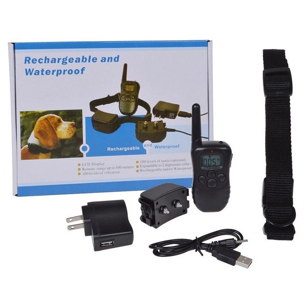 Electric Dog Training Collar Pet Remote Control Waterproof Rechargeable with LCD Display for All Size Shock Vibration Sound
Electric Dog Training Collar Pet Remote Control Waterproof Rechargeable with LCD Display for All Size Shock Vibration Sound