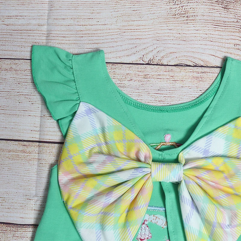 Fashion Boutique Summer Girls Green Sleeveless Top And Red Bow Shorts Ice Cream Cart Parasol Embroidery Baby Outfit Clothes
Fashion Boutique Summer Girls Green Sleeveless Top And Red Bow Shorts Ice Cream Cart Parasol Embroidery Baby Outfit Clothes