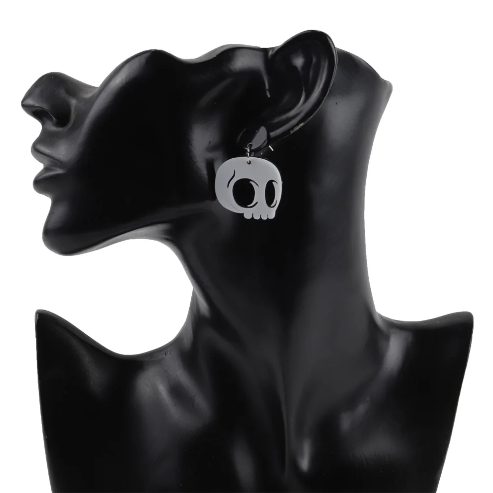 Halloween Black White Ghost Head Shape Acrylic Drop Earrings For Women Girls Dangle Earrings Punk Hip Hop Party Jewelry Gifts
Halloween Black White Ghost Head Shape Acrylic Drop Earrings For Women Girls Dangle Earrings Punk Hip Hop Party Jewelry Gifts
