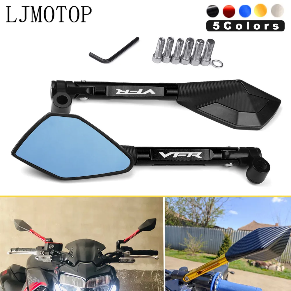For Honda VFR750 VFR800 VFR 800 1200 F VFR800F Motorcycle Rear View Mirrors Rearview Handlebar Mirror CNC Aluminum Accessories
For Honda VFR750 VFR800 VFR 800 1200 F VFR800F Motorcycle Rear View Mirrors Rearview Handlebar Mirror CNC Aluminum Accessories