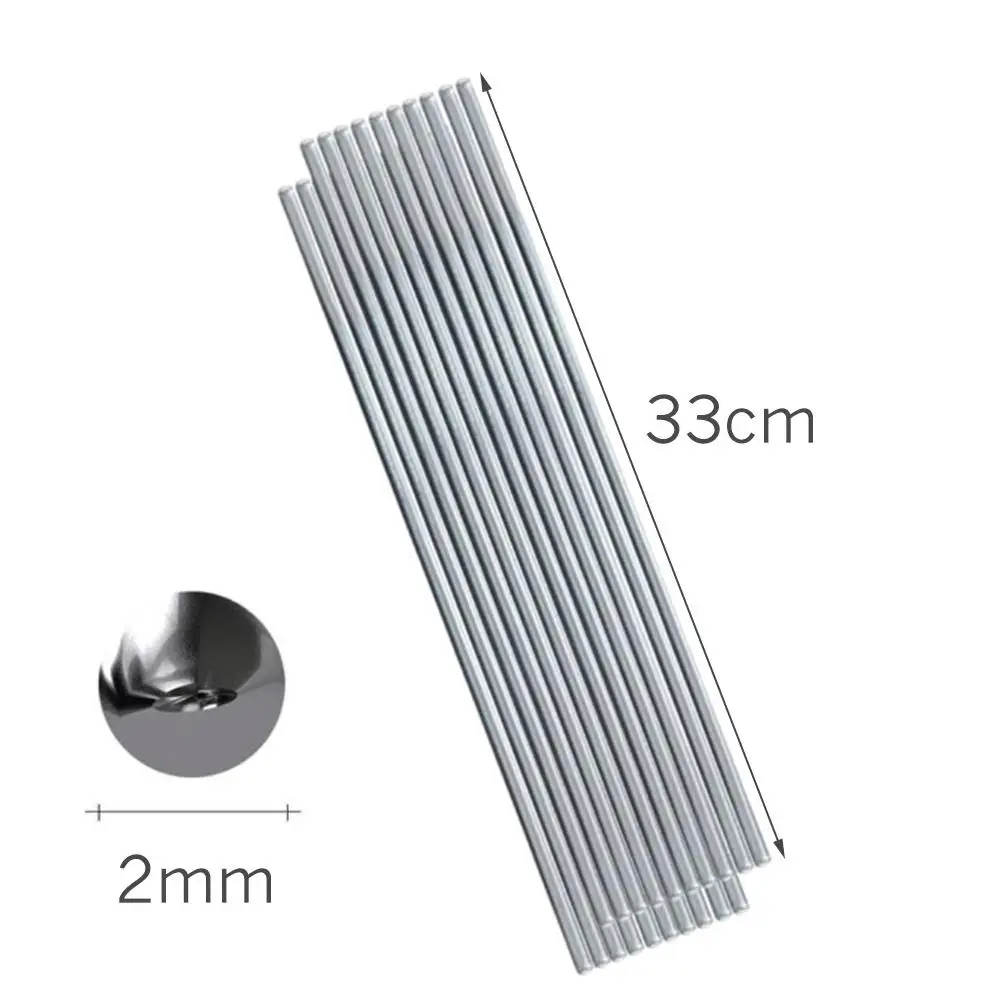 10pcs Repairing Welding Rods 33cm 22cm 2mm 1mm Aluminum Welding Electrodes Flux Cored Low Temperature Brazing Wire Air Condition
10pcs Repairing Welding Rods 33cm 22cm 2mm 1mm Aluminum Welding Electrodes Flux Cored Low Temperature Brazing Wire Air Condition