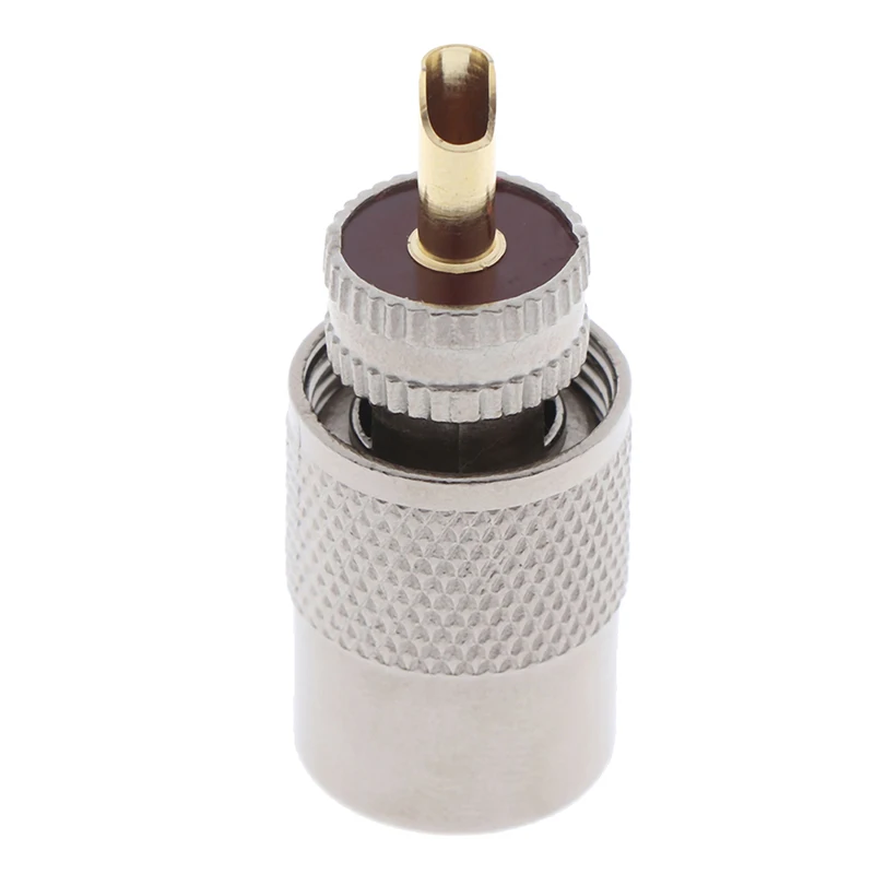 UHF PL259 Male Plug Screwed Coupling Connector RF UHF Coaxial Male PL259 Plug Crimp RG8U RG58-3 4.5*1.5cm
UHF PL259 Male Plug Screwed Coupling Connector RF UHF Coaxial Male PL259 Plug Crimp RG8U RG58-3 4.5*1.5cm