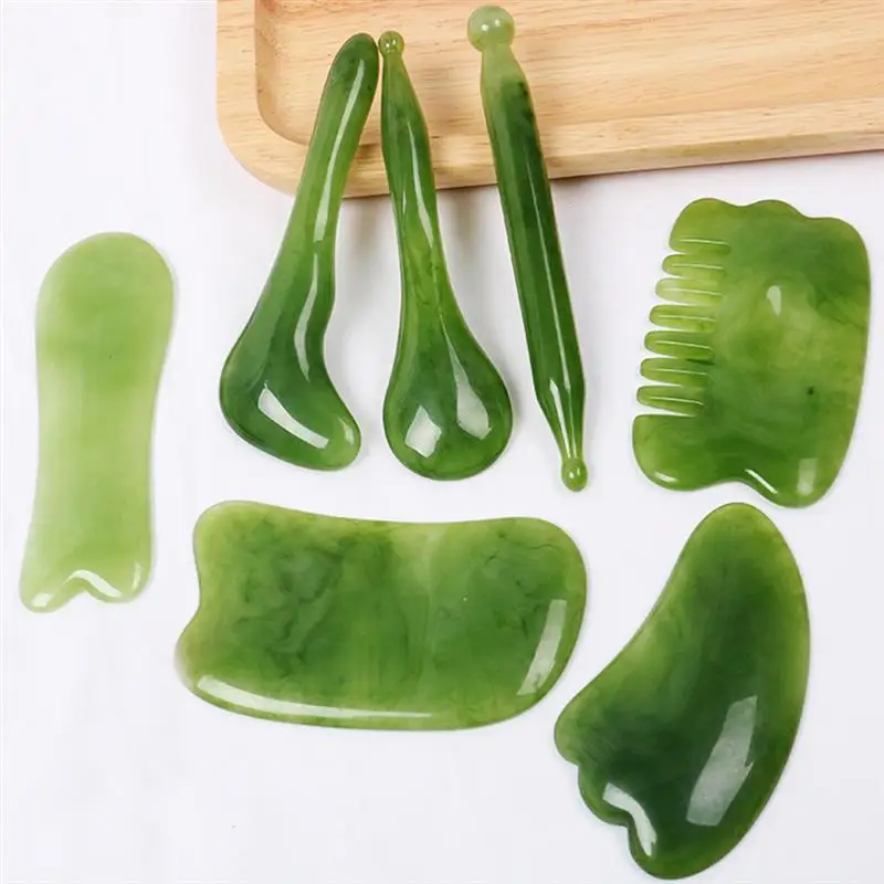 1 Set of 10pcs Gua Sha Scraping Tools Massaging Plates Gua Sha Combs Massage Board for Facial Neck Arms Body with Storage Bag
1 Set of 10pcs Gua Sha Scraping Tools Massaging Plates Gua Sha Combs Massage Board for Facial Neck Arms Body with Storage Bag
