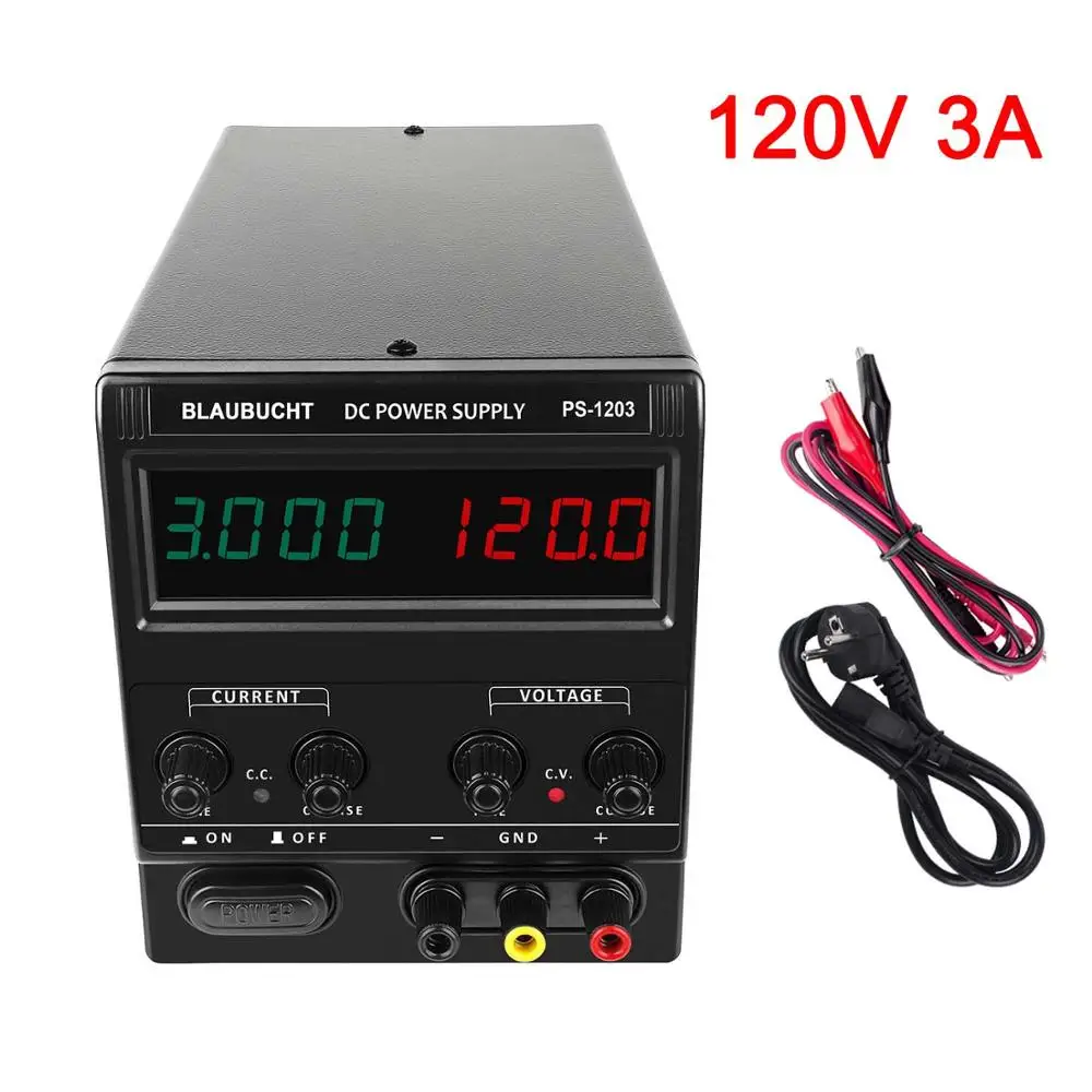 BLAUBUCHT 120V 3A Adjustable Switching DC Laboratory Power Supply Lab 4 Digits Lab Power Supply Voltage Regulator Transformer
BLAUBUCHT 120V 3A Adjustable Switching DC Laboratory Power Supply Lab 4 Digits Lab Power Supply Voltage Regulator Transformer