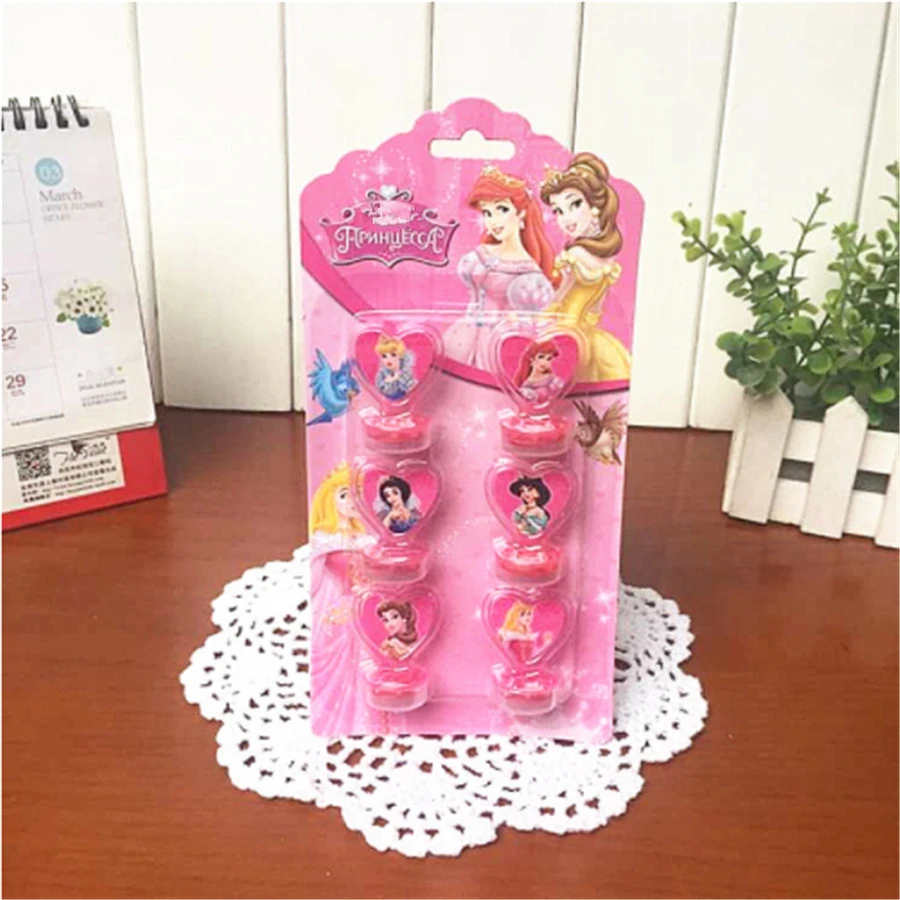 6pc/set Ariel/Snow White/Belle/Cinderella/Jasmine/Aurora Princess Seal Stamper Toys DIY Kid Birthday Party Supplies Decorations
6pc/set Ariel/Snow White/Belle/Cinderella/Jasmine/Aurora Princess Seal Stamper Toys DIY Kid Birthday Party Supplies Decorations