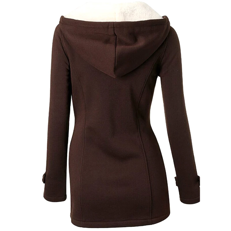 Women Hoodies Jacket Plus Size Warm Duffle Coat Buckle Front 2019 Winter Parka Coat Outerwear Hooded Female Coat
Women Hoodies Jacket Plus Size Warm Duffle Coat Buckle Front 2019 Winter Parka Coat Outerwear Hooded Female Coat