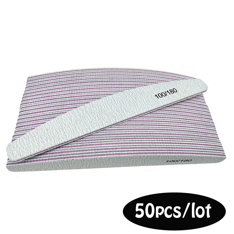 50pcs/Lot Gray Nails File 100 180 Strong Sandpaper Professional Nail Buffer File Sanding Block Pedicure Manicure Polishing Tools
50pcs/Lot Gray Nails File 100 180 Strong Sandpaper Professional Nail Buffer File Sanding Block Pedicure Manicure Polishing Tools