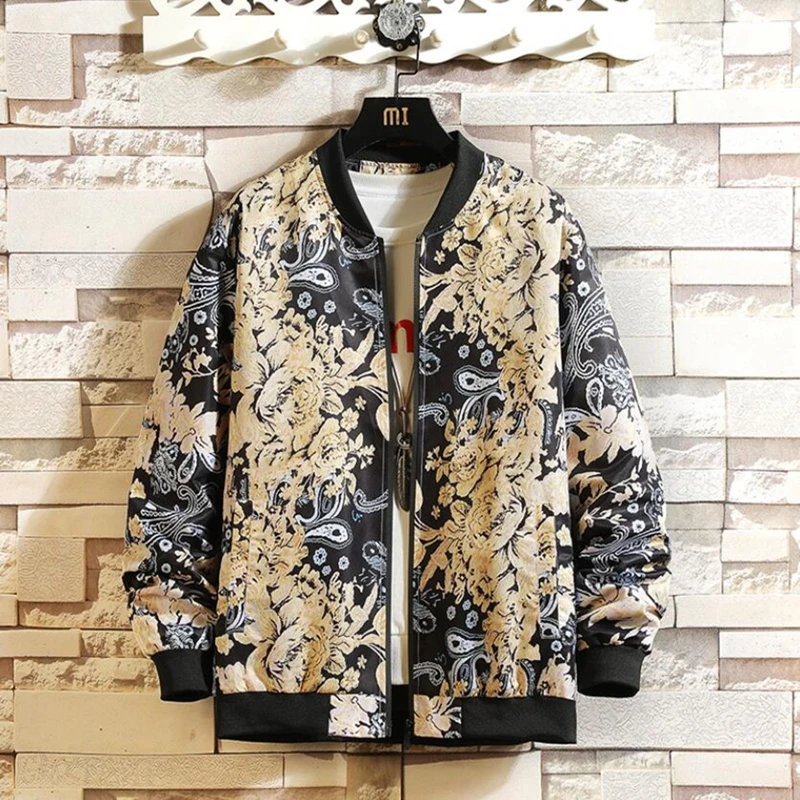 Jacket Mens Fashion Mens Hip Hop Harajuku Coats Men Baseball Collar Flower Bomber Jackets Spring Autumn Casual Clothing M-5XL
Jacket Mens Fashion Mens Hip Hop Harajuku Coats Men Baseball Collar Flower Bomber Jackets Spring Autumn Casual Clothing M-5XL