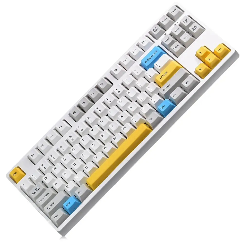 Механическая игровая клавиатура TKL-GANSS 87 клавиш, колпачки клавиш Double Shot PBT-Cherry Mx Silent Red-линейный и тихий переключатель-для геймера
Механическая игровая клавиатура TKL-GANSS 87 клавиш, колпачки клавиш Double Shot PBT-Cherry Mx Silent Red-линейный и тихий переключатель-для геймера