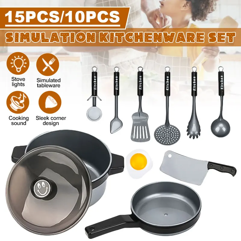 15pcs Children Kids Pretend Play Toy Mini Kitchen Toys Cookware Pot Pan Simulation Kitchen Utensils Cooking Toys For Boys Girls
15pcs Children Kids Pretend Play Toy Mini Kitchen Toys Cookware Pot Pan Simulation Kitchen Utensils Cooking Toys For Boys Girls